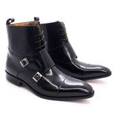 Winter Boots Genuine Calfskin Leather High Top Cap ToeBritish Style Men's Winter Boots Genuine Calfskin Leather High Top Cap